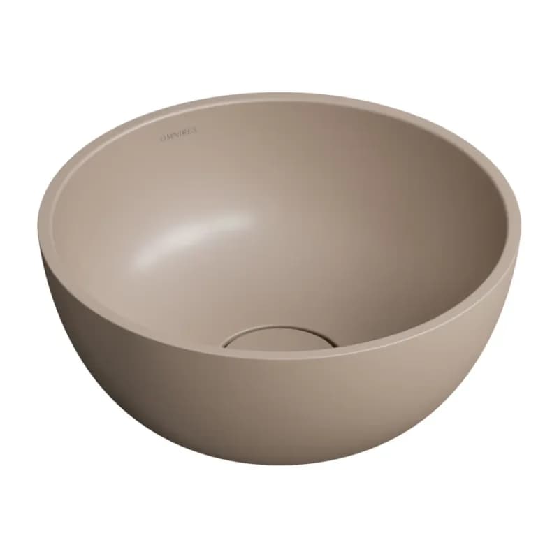 OMNIRES - SHELL M+ umývadlo na dosku, O35 cm, béžová mat SHELL350UNDB 4