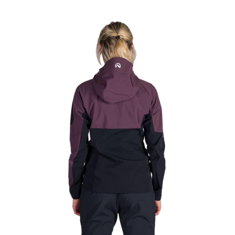 Dámska turistická softshellová bunda NORTHFINDER JANELL-810wineblack 2