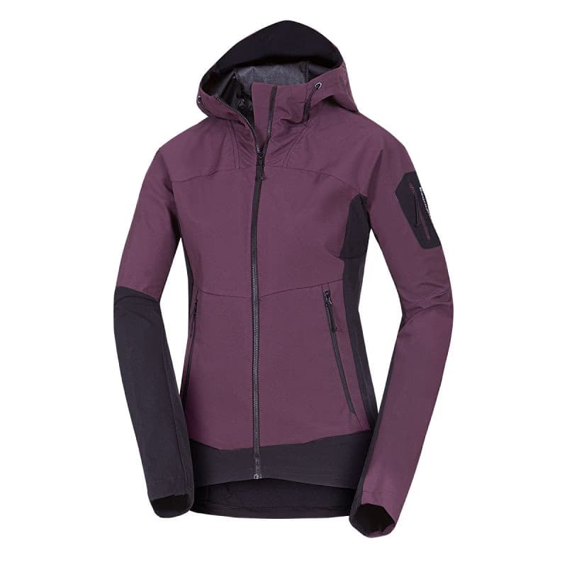 Dámska turistická softshellová bunda NORTHFINDER JANELL-810wineblack 3