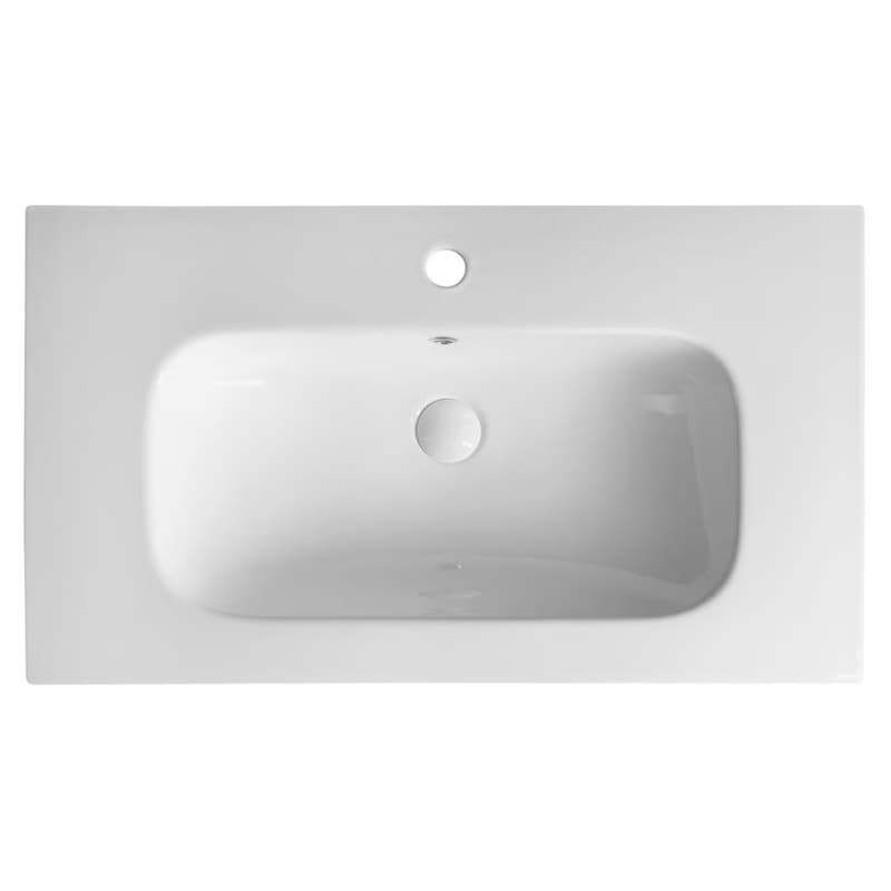 SAPHO - PIEDRA keramické umývadlo nábytkové 81x46,5cm, biela 43081 3