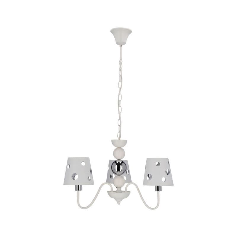 Biely luster závesná lampa 3xE14 Batley Ledea 4
