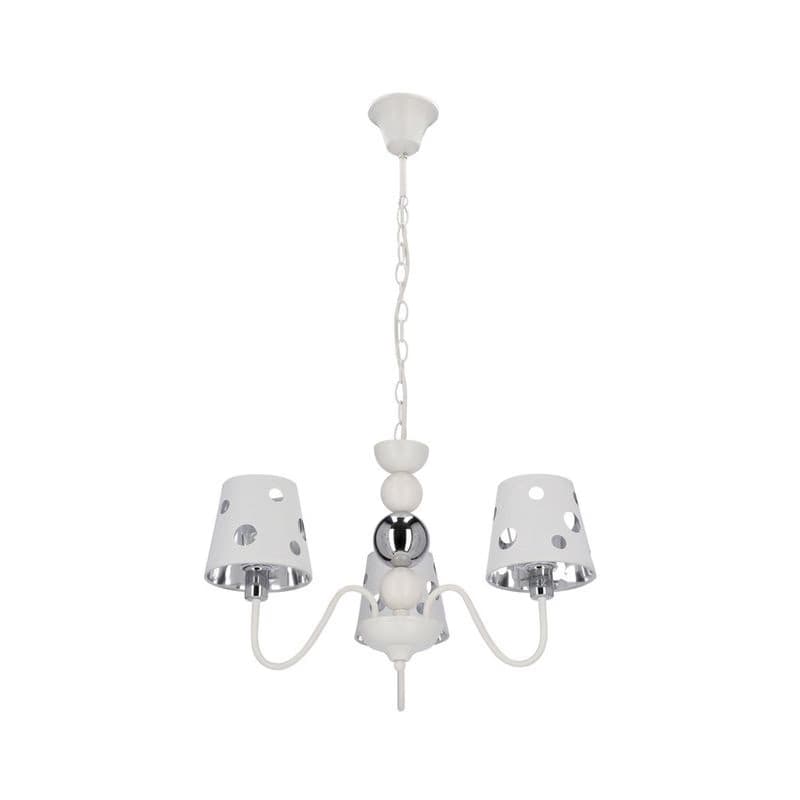 Biely luster závesná lampa 3xE14 Batley Ledea 5