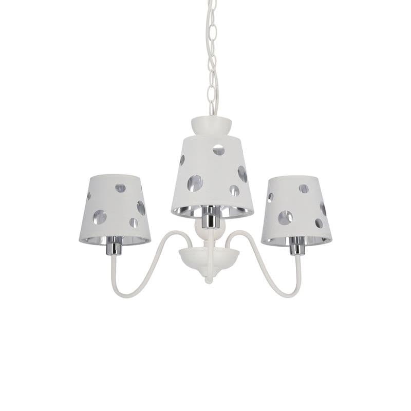 Biely luster závesná lampa 3xE14 Batley Ledea 6