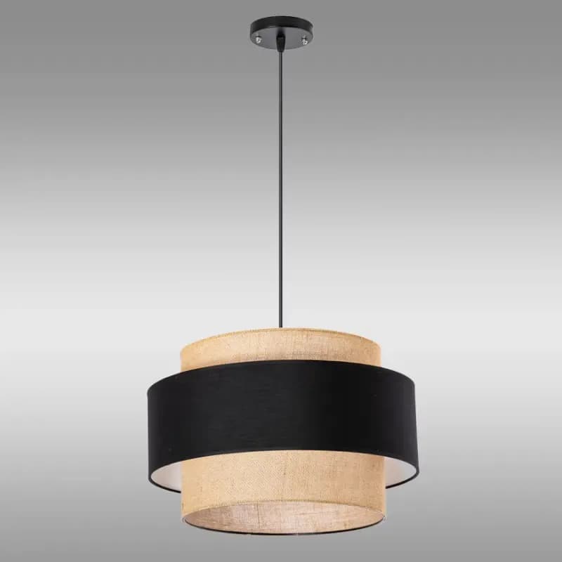 Závesné svietidlo W-1204/1-40 JUTE/BLACK LW1 1
