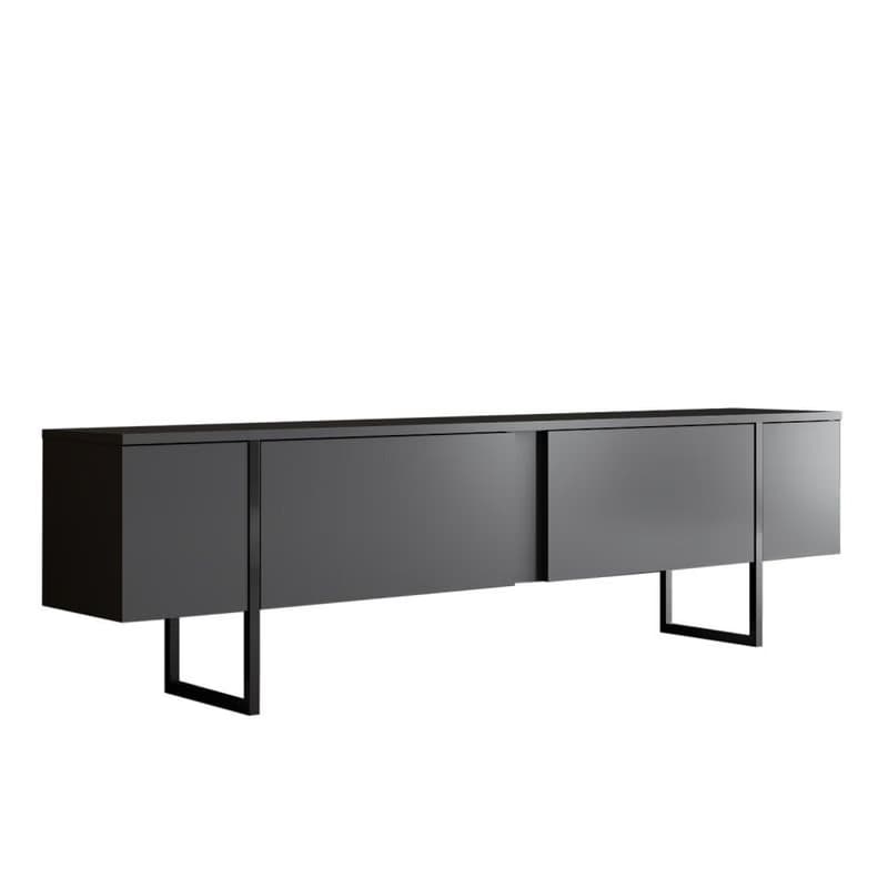 Living Room Furniture Set Luxe Set - Anthracite, Black 2