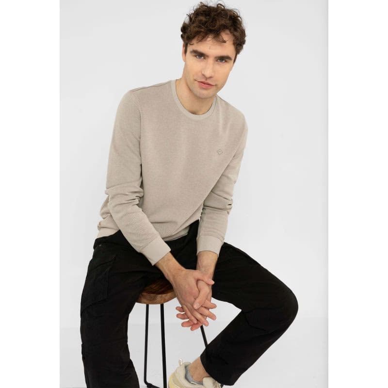 Pánska mikina VOLCANO B-LORENC-101M-CREAM MEL 3