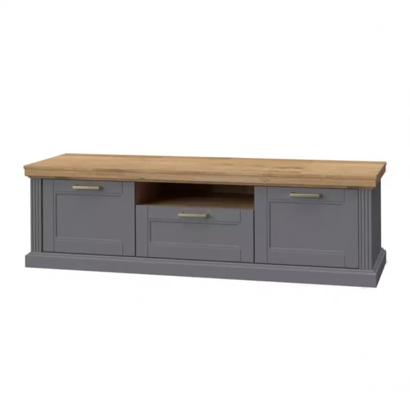 TV stolík Tara TV2K1F graphite/pacific walnut 1