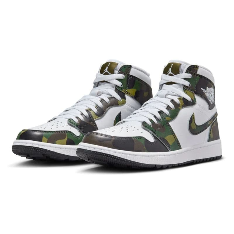 Pánska vychádzková obuv NIKE Golf Air Jordan 1 High Golf white legion green black 4