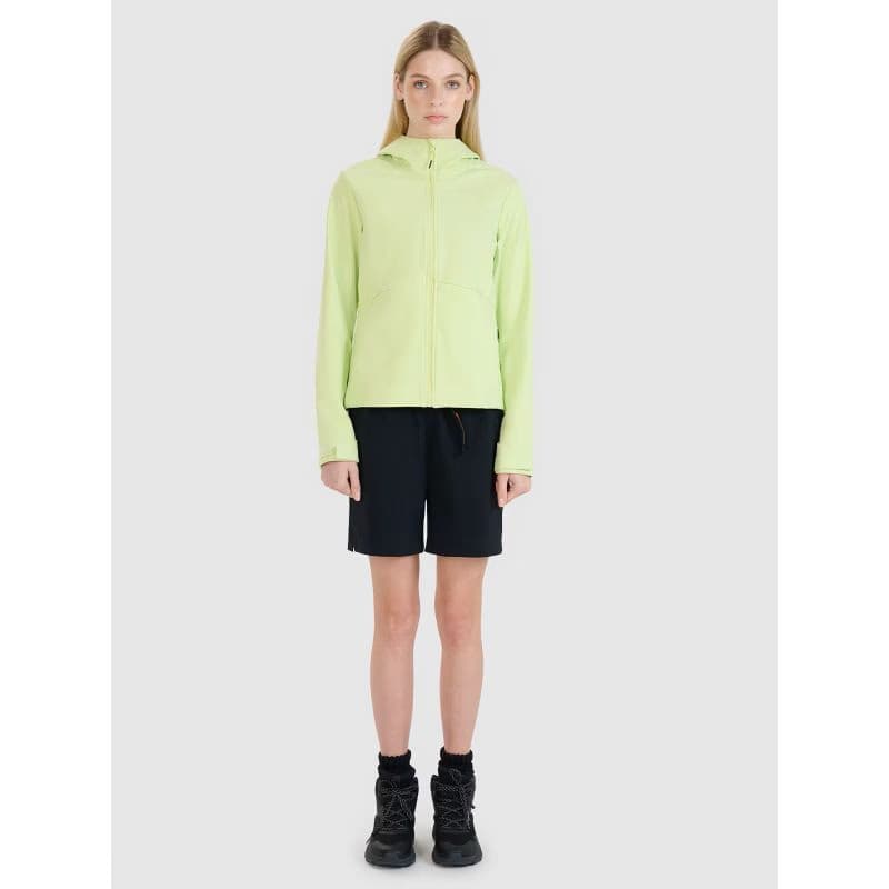 Dámska turistická bunda 4F SOFTSHELL JACKET F320-45S-CANARY GREEN 4