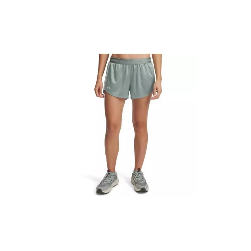 Dámske tréningové kraťasy UNDER ARMOUR Tech Play Up Shine Shorts-GRN