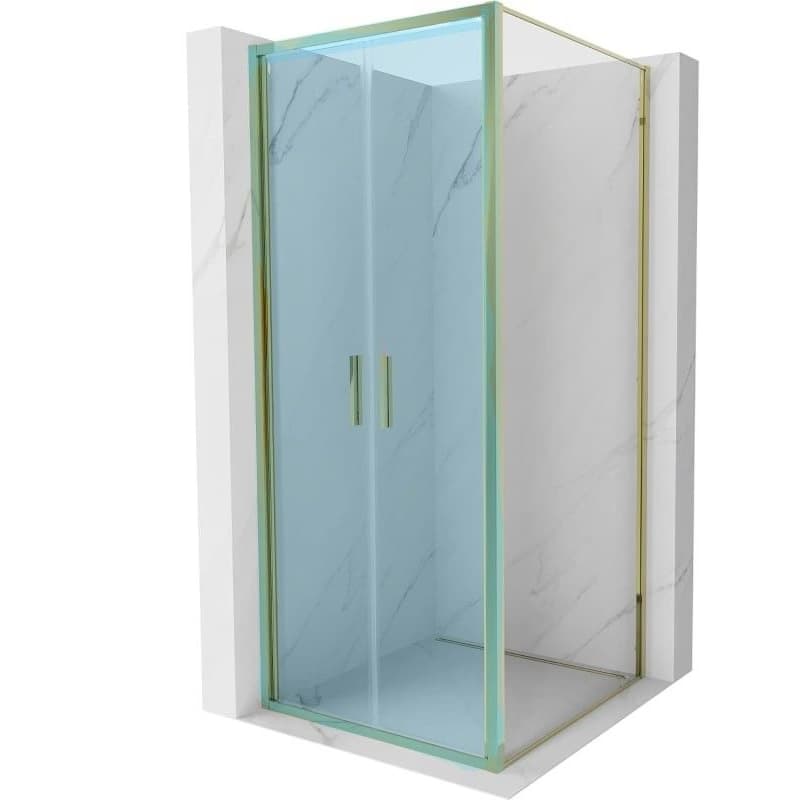 MEXEN - Bočná stena pre Exo 100x200 6mm zlato, transparent 810-100-000-50-00