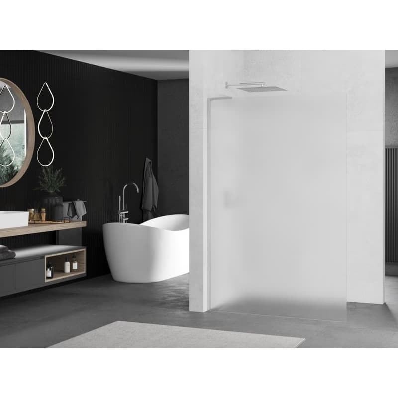 MEXEN/S - Kioto L Sprchová zástena WALK-IN 70 x 200, dekor, chróm 800-070-103-01-30 2
