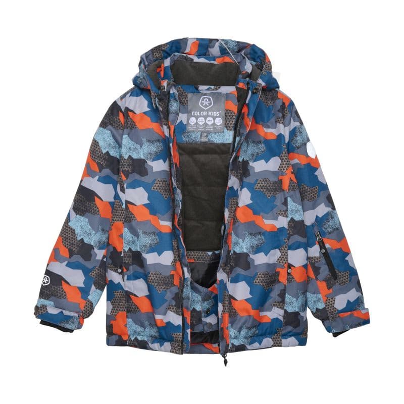 Chlapčenská lyžiarska bunda COLOR KIDS Ski Jacket - AOP, turbulence 741119.1922 3