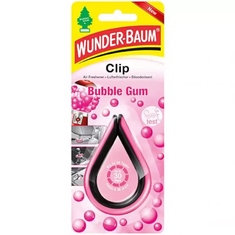 Osviežovač Wunder-Baum Clip Bubble Gum 1