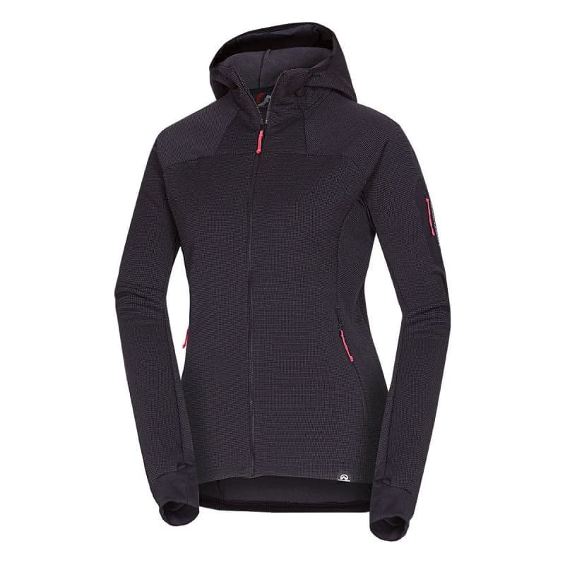 Dámska turistická mikina so zipsom NORTHFINDER MARCELLA-411greyblack 4