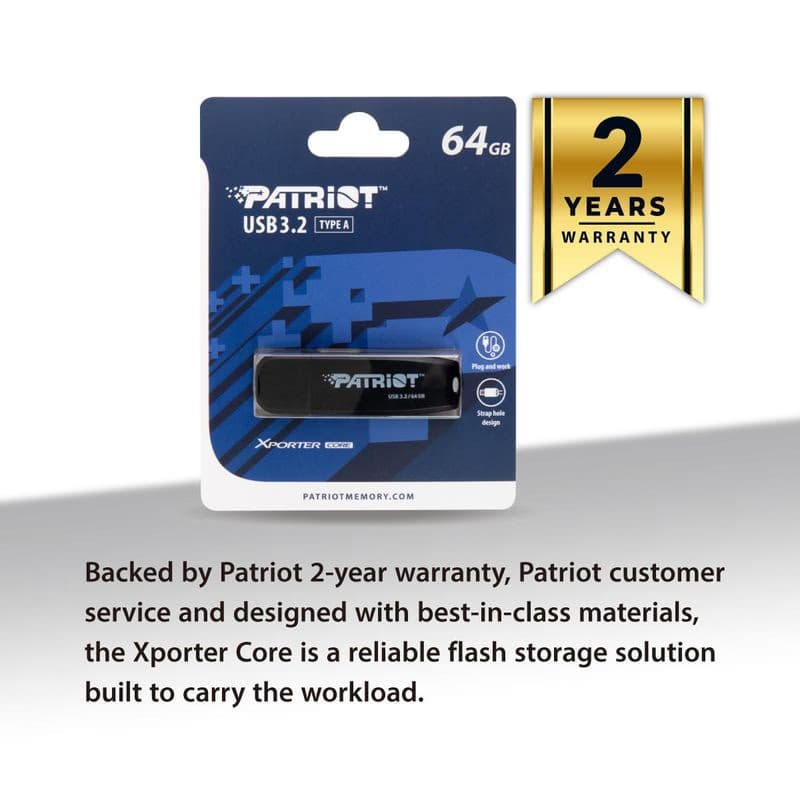 Patriot XPORTER CORE/32GB/USB 3.2/USB-A/Čierna 6