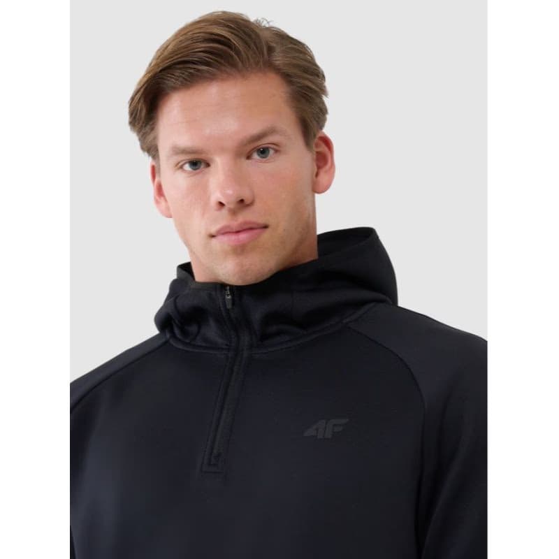 Pánska mikina s kapucňou 4F SWEATSHIRT FNK M457-20S-DEEP BLACK 2