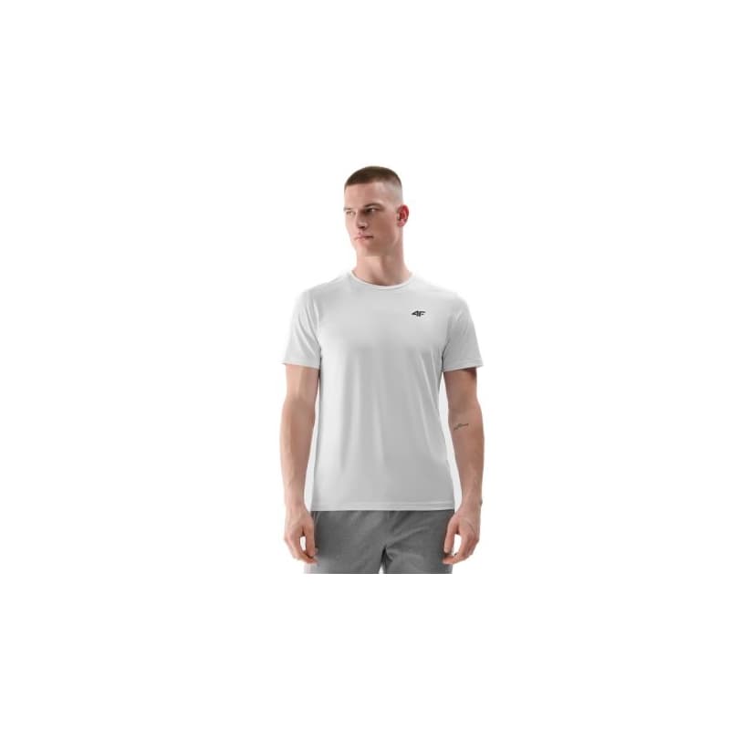 Pánske tréningové tričko s krátkym rukávom 4F TSHIRT FNK M1343-10S-WHITE 1
