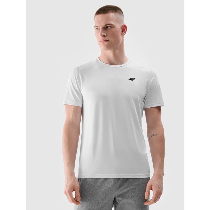 Pánske tréningové tričko s krátkym rukávom 4F TSHIRT FNK M1343-10S-WHITE 2