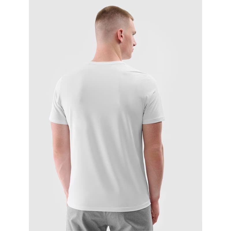 Pánske tréningové tričko s krátkym rukávom 4F TSHIRT FNK M1343-10S-WHITE 3