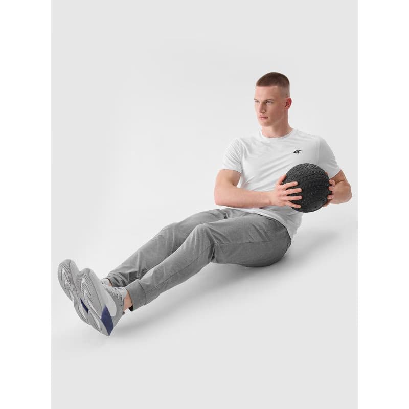 Pánske tréningové tričko s krátkym rukávom 4F TSHIRT FNK M1343-10S-WHITE 4