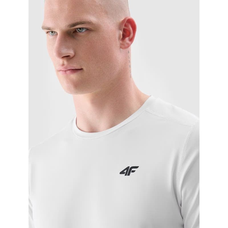 Pánske tréningové tričko s krátkym rukávom 4F TSHIRT FNK M1343-10S-WHITE 5