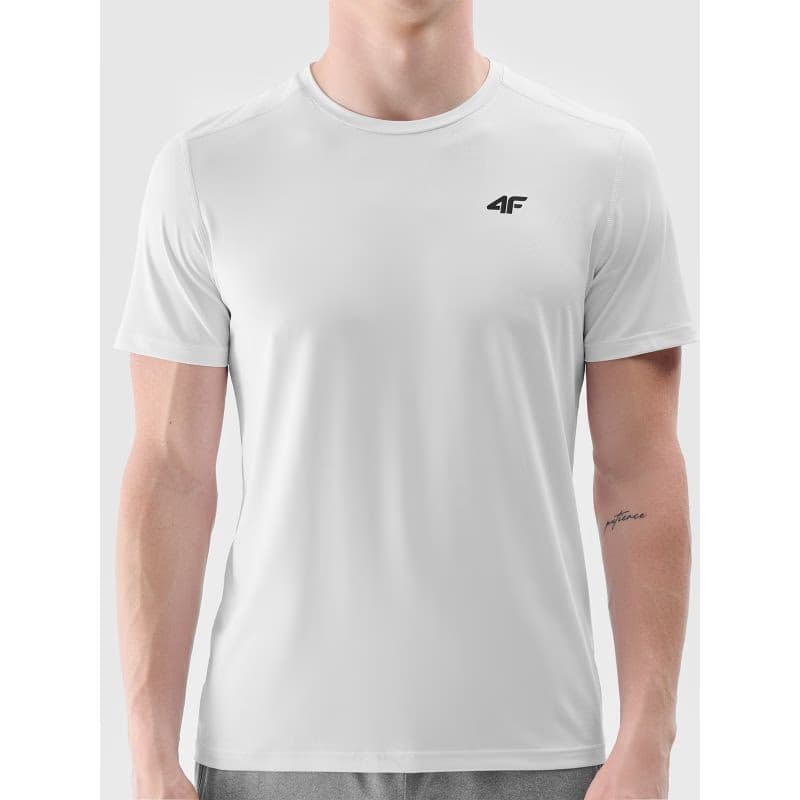 Pánske tréningové tričko s krátkym rukávom 4F TSHIRT FNK M1343-10S-WHITE 6
