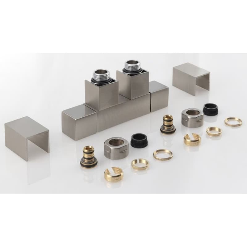 SAPHO - CUBE TWIN pripojovacia sada pre stredové pripojenie, nerez mat CP582S 3