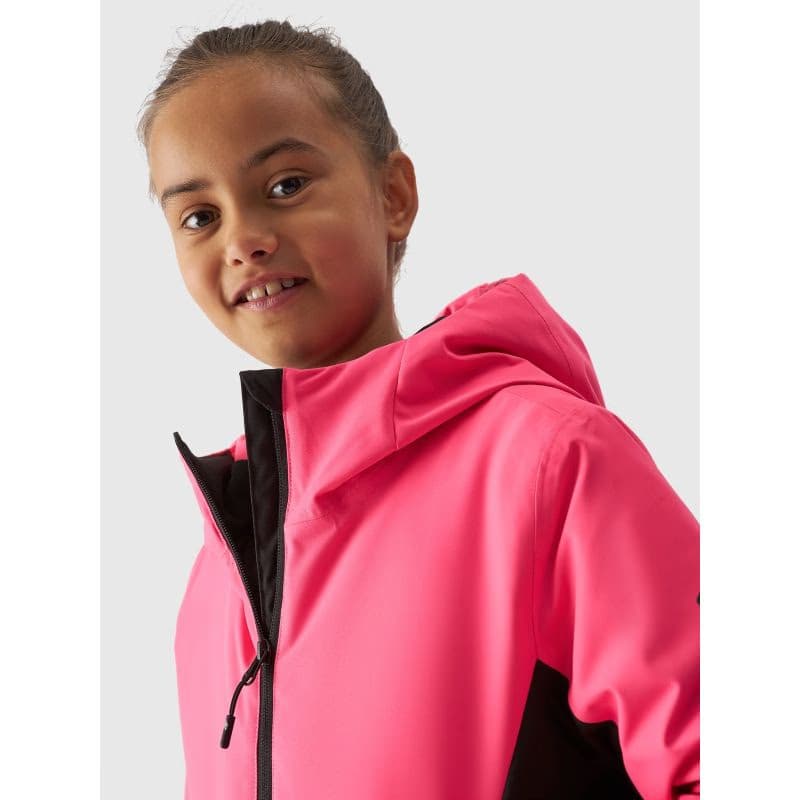 Dievčenská lyžiarska bunda 4F JUNIOR TECHNICAL JACKET-JAW23TTJAF292-55N-HOT PINK NEON 6
