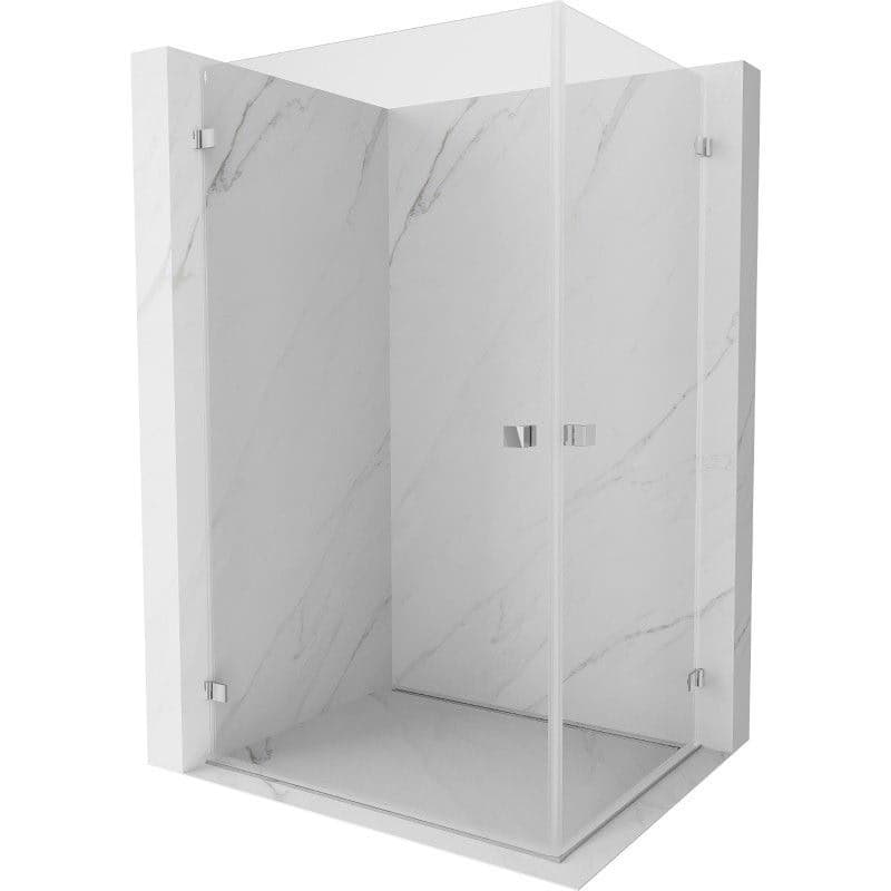 MEXEN/S - Lunar-B Duo sprchovací kút dvere krídlové 100 x 80, transparent, chróm 832-100L-080P-01-00