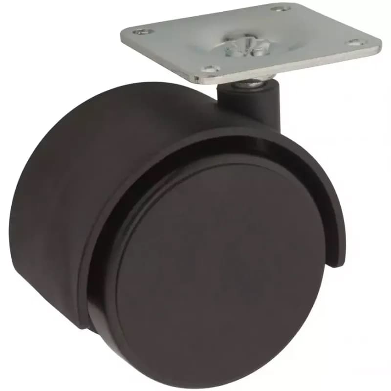 Nábytkové koliesko 50 mm/40 kg doska montážna 1