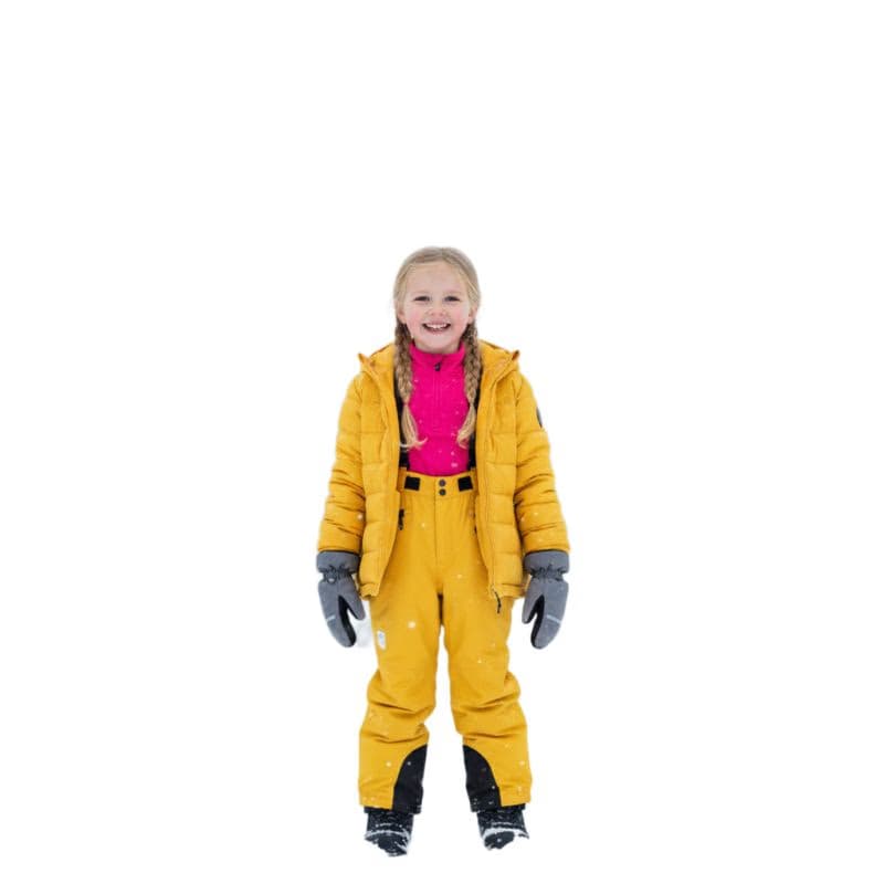 Detské lyžiarske nohavice COLOR KIDS Ski Pants W. Pockets-3441-Saffron 2