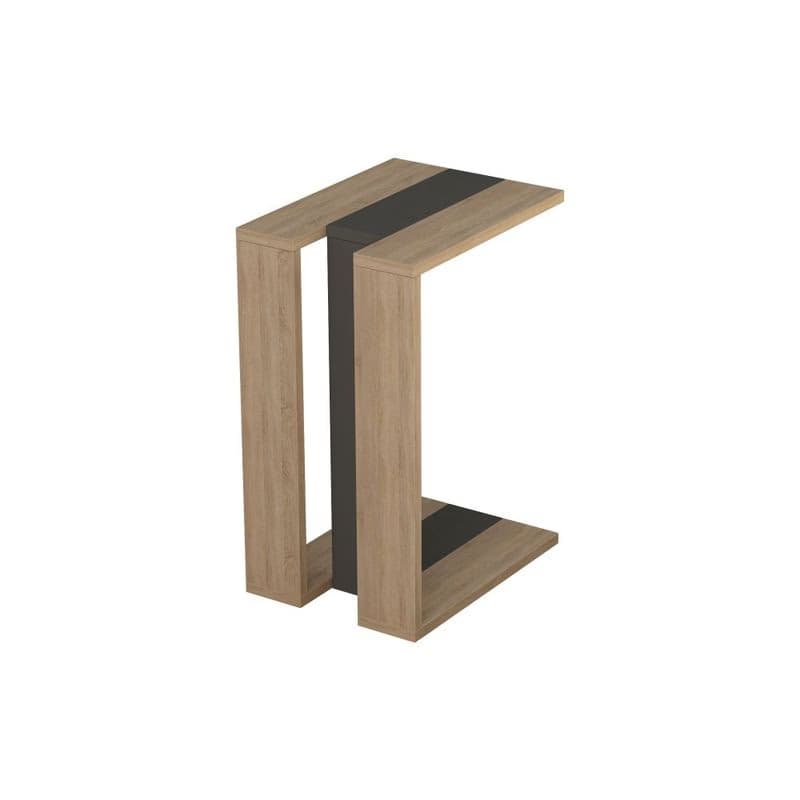 Príručný stolík / Odkladací stolík Muju - Oak, Anthracite, Oak 2