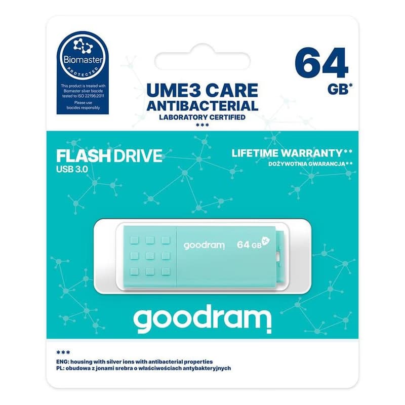 GOODRAM Flash Disk 64GB UME3, USB 3.0, CARE 5