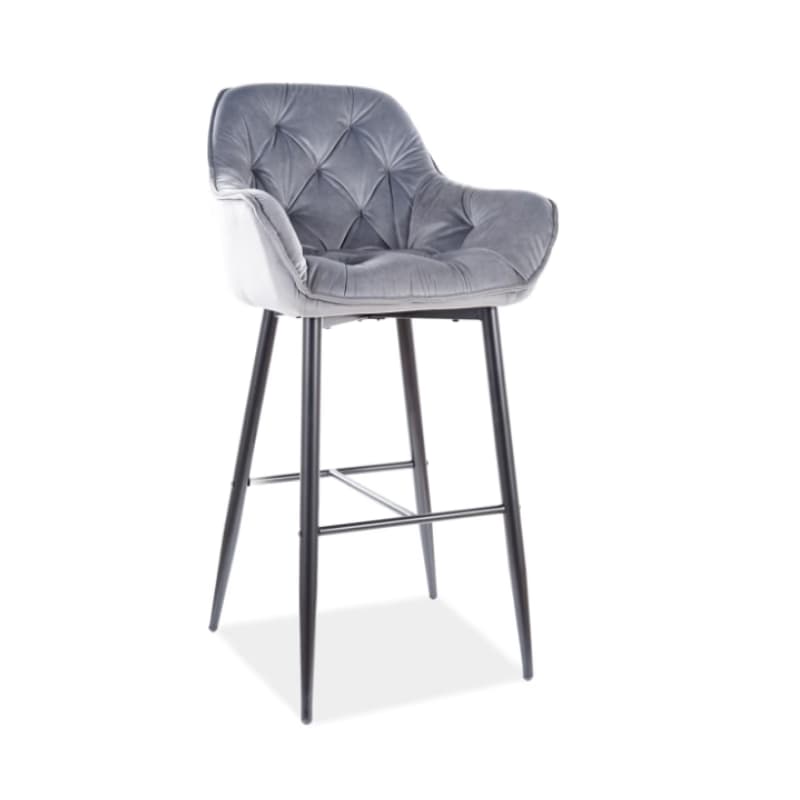 Signal Barová stolička CHERRY H-1 Velvet | sivá 2