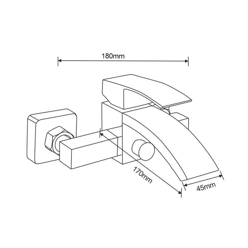 MEXEN/S - Libra R45 vaňová batéria s príslušenstvom, chróm 74513R45-00 2