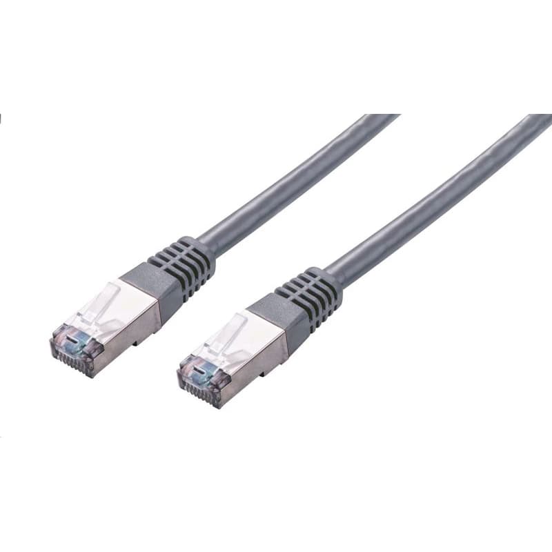C-TECH Kábel patchcord Cat5e, FTP, sivý, 2m 1