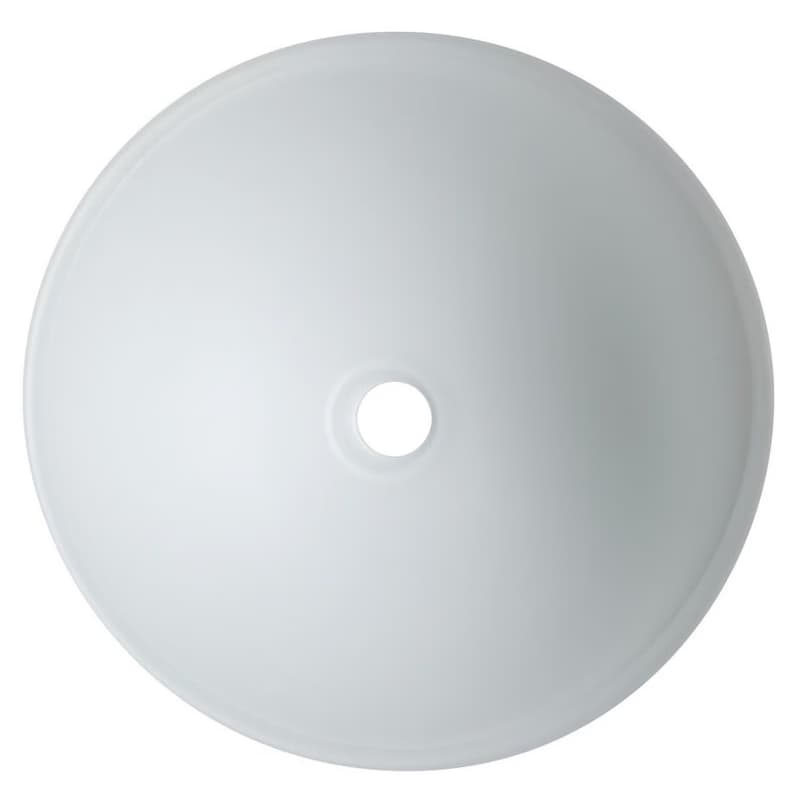 SAPHO - TELICA sklenené umývadlo na dosku priemer 42cm, biela mat TY181W 4