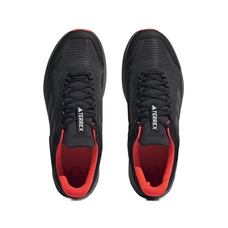Pánska bežecká trailová obuv ADIDAS Terrex Trail Rider GTX core black grey four solar red 5
