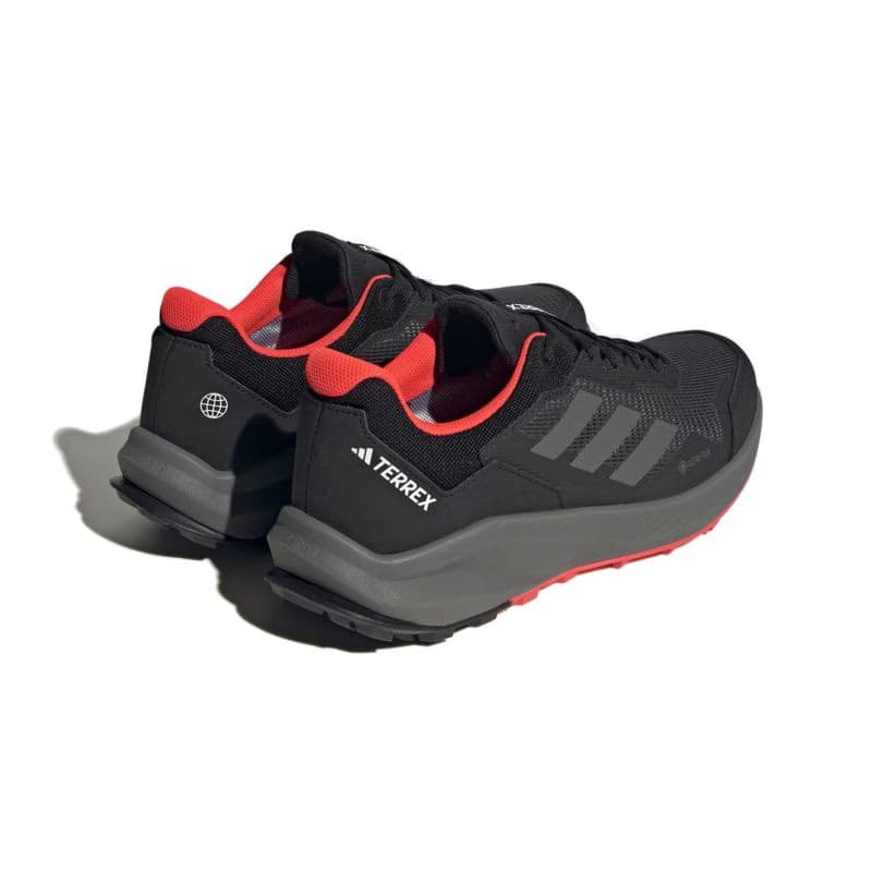 Pánska bežecká trailová obuv ADIDAS Terrex Trail Rider GTX core black grey four solar red 6