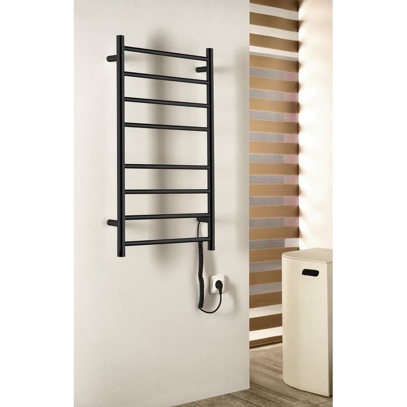 SAPHO - REDONDO elektrický sušiak uterákov, guľatý, 500x900 75 W, čierny mat ER220BV 3