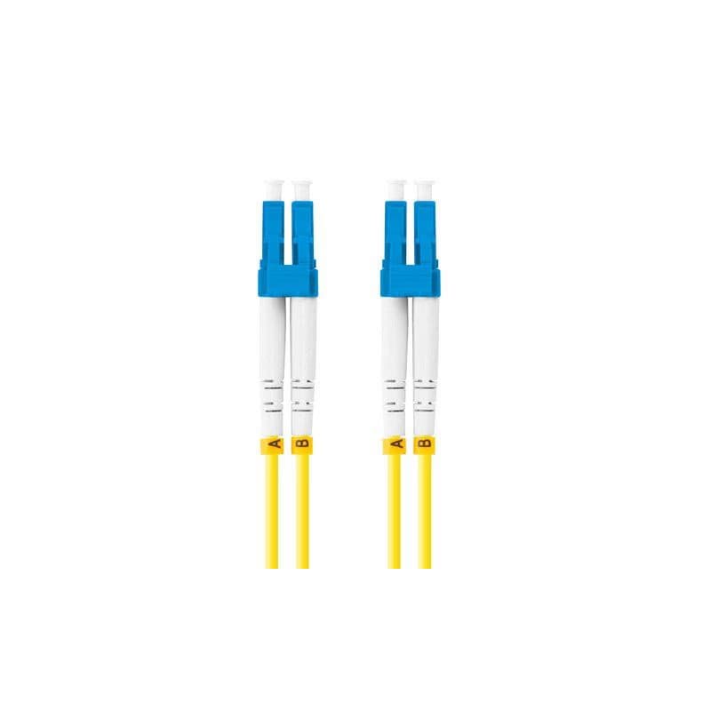 LANBERG optický patch cord SM LC/UPC-LC/UPC duplex 5m LSZH G657A1 priemer 3mm, farba žltá 4
