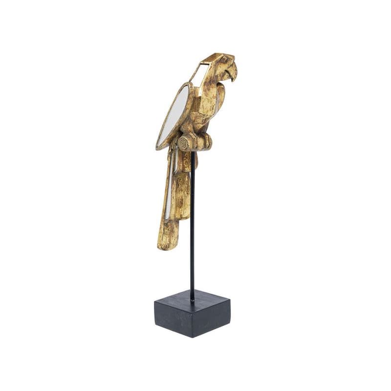 Mirrored Parrot dekorácia zlatá/čierna 53cm 1