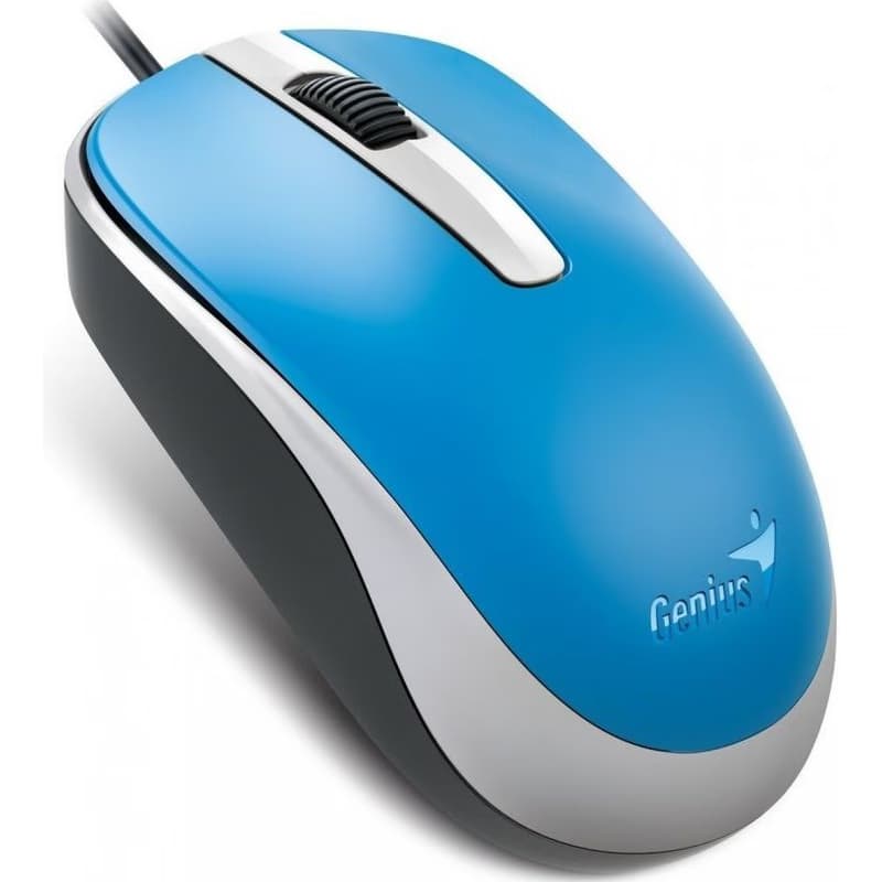 GENIUS myš DX-120, drôtová, 1200 dpi, USB, modrá 3