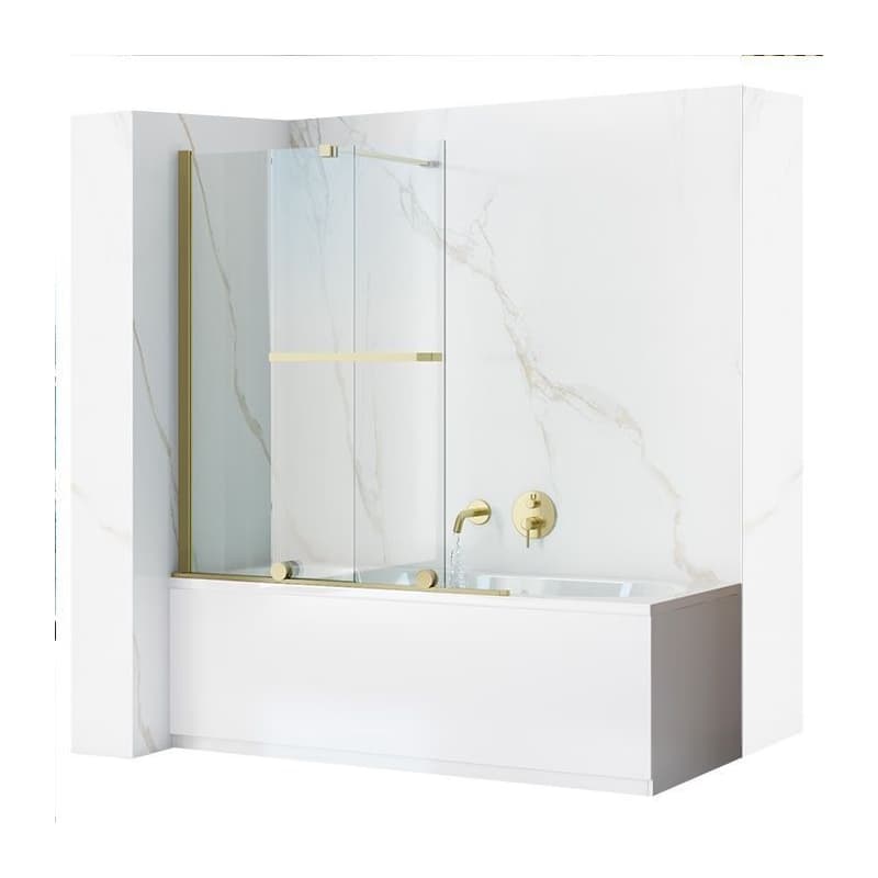 REA - Paraván vaňový Fabian Gold Brush 100 REA-K6527