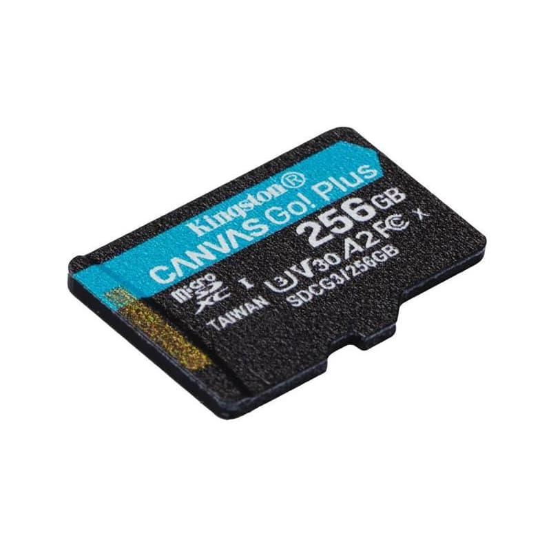 KINGSTON 256GB microSDXC Canvas Go Plus Gen4 200MB/s A2 U3 V30 Card bez adaptéra