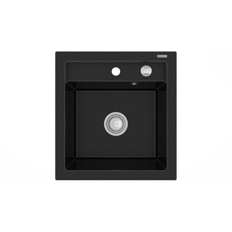 MEXEN MEXEN - Vito granitový drez 1-miska 520x490 mm, čierna 6503521000-77 1