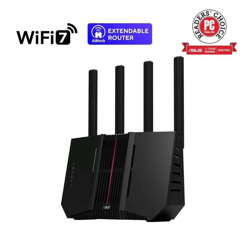 Router ASUS RT-BE92U, WiFi7 Router, AiMesh, 2x WAN, 3x LAN, 1x USB 3.2 1