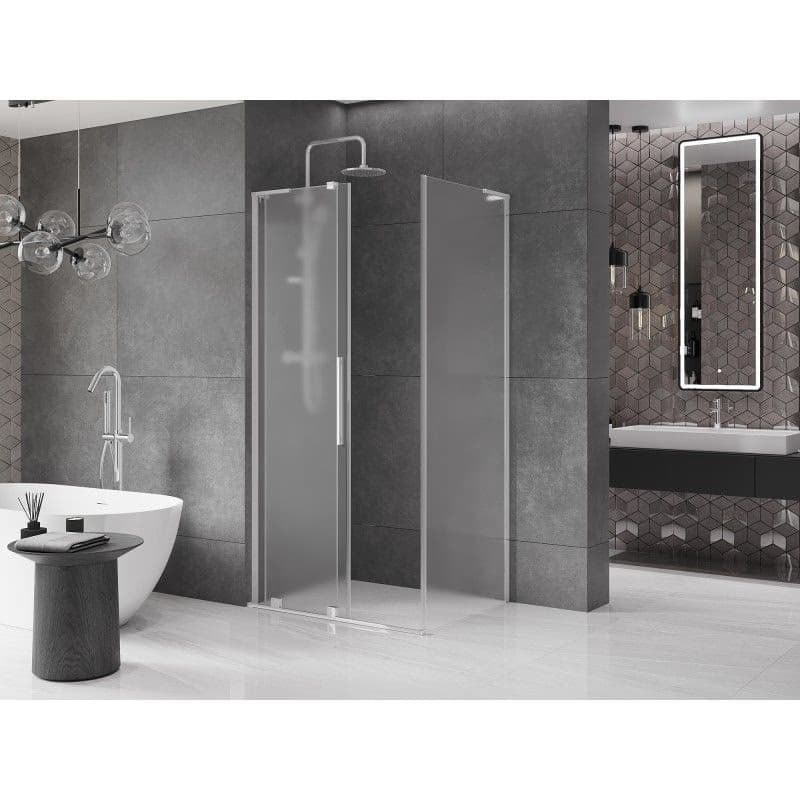 MEXEN/S - Velar L sprchovací kút, posuvné dvere 100 x 70, dekor, chróm 871-100-070-33-01 4