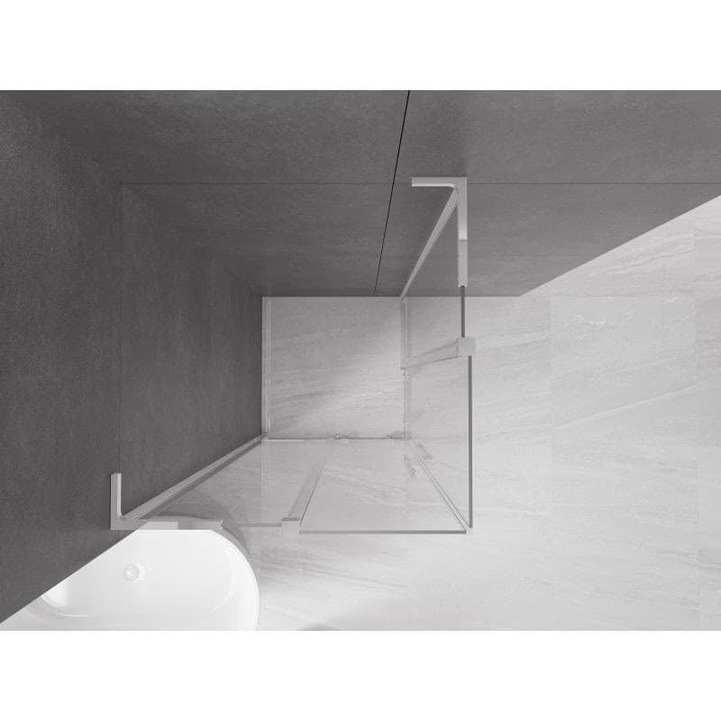 MEXEN/S - Velar L Duo sprchovací kút, posuvné dvere 100 x 100, transparent, chróm 871-100-100-02-03-01 5